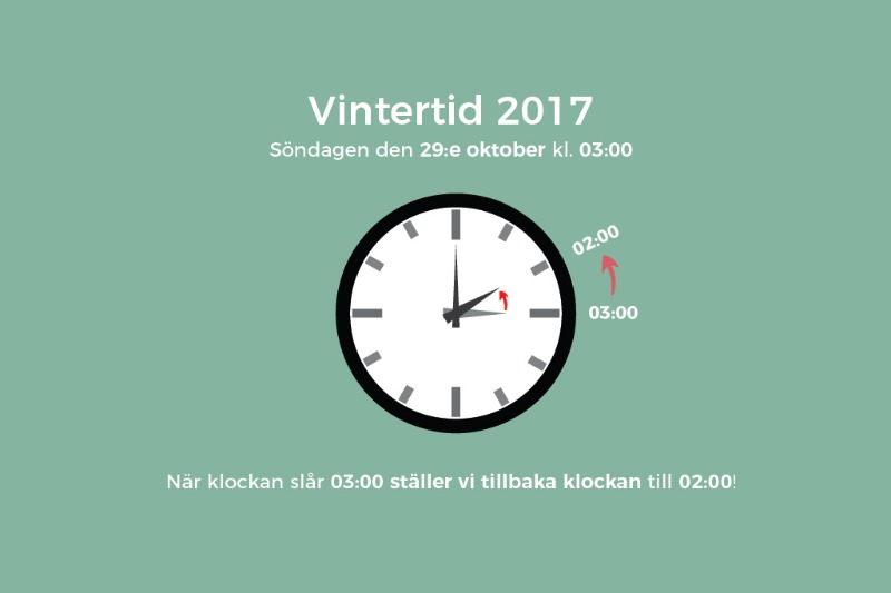 Vintertid 2017 Tid Datum Vintertid 2017 Tid Datum