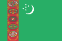 Flagga Turkmenistan